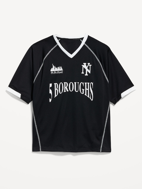 Mesh Graphic T-Shirt - 5 Boroughs