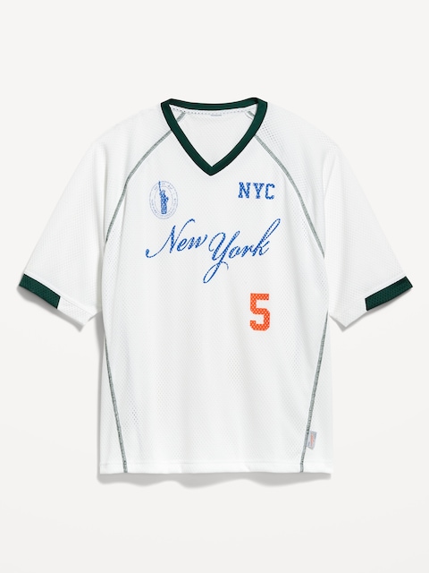 Mesh Graphic T-Shirt - New York