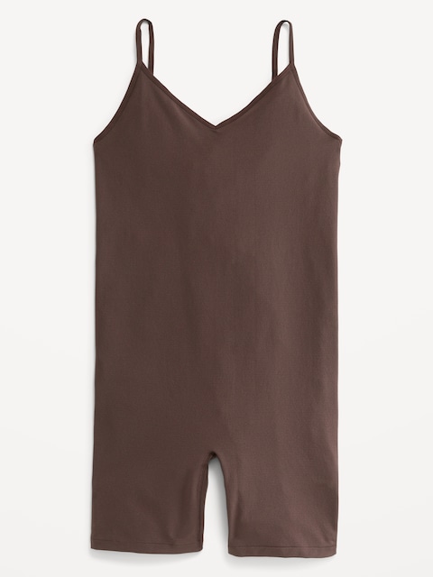 Seamless Cami Short Bodysuit - French Roast