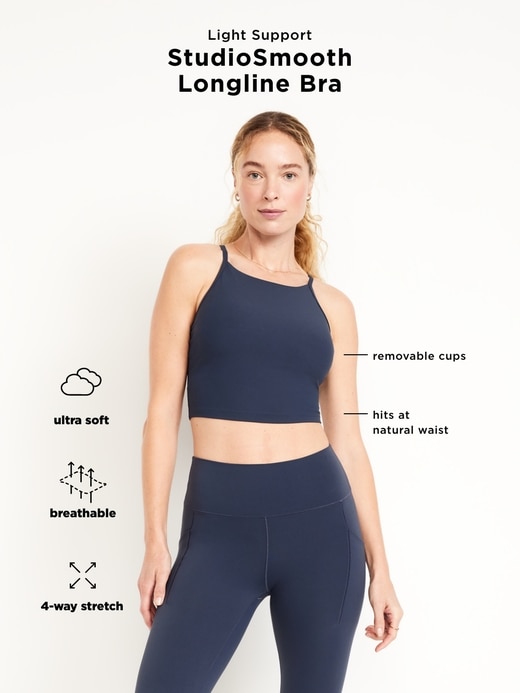 Image number 9 showing, Light Support StudioSmooth Longline Sports Bra