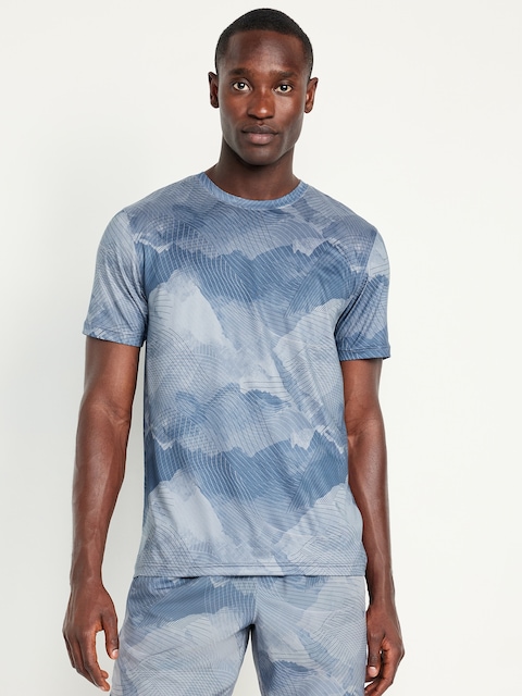 CloudMotion T-Shirt - Hyper Blue Plaid