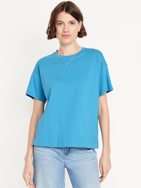 Vintage Crew-Neck T-Shirt - Patina Blue