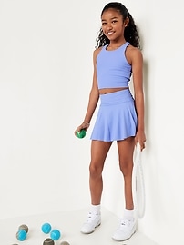 Image number 1 showing, High-Waisted PowerSoft Skort for Girls