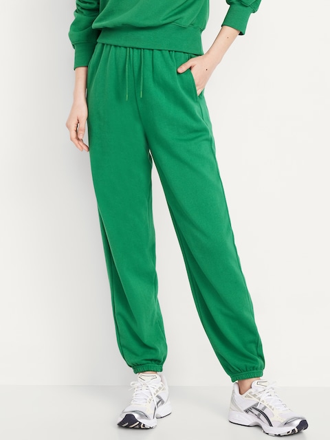 Extra High-Waisted SoComfy Jogger Sweatpants - Green Mangrove