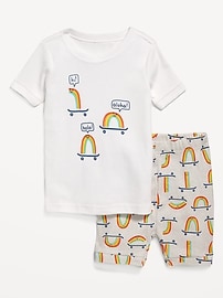 Image number 1 showing, Unisex Snug-Fit Graphic Pajama Set for Toddler & Baby