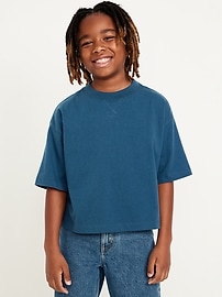 Image number 1 showing, Short-Sleeve Boxy T-Shirt for Boys