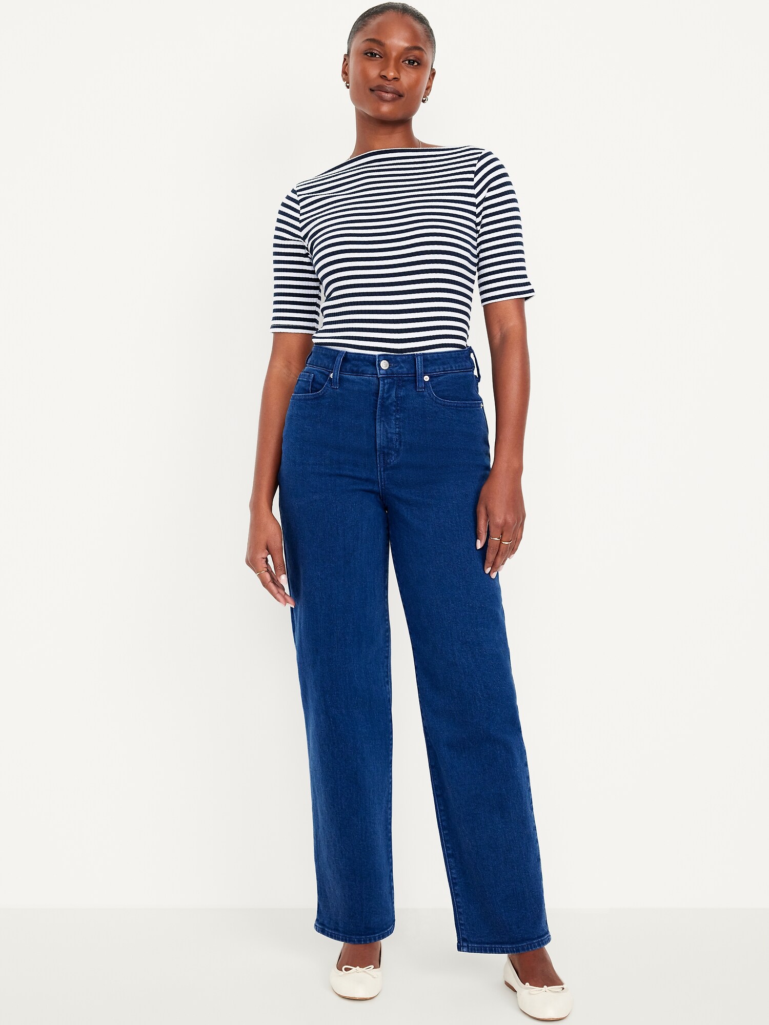 Curvy High-Waisted OG Loose Textured Jeans