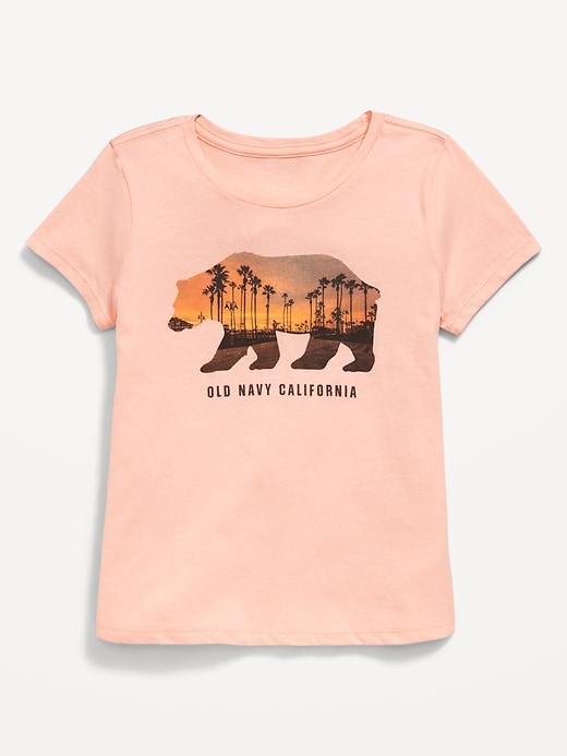 Image number 1 showing, Short-Sleeve Logo-Graphic T-Shirt for Girls