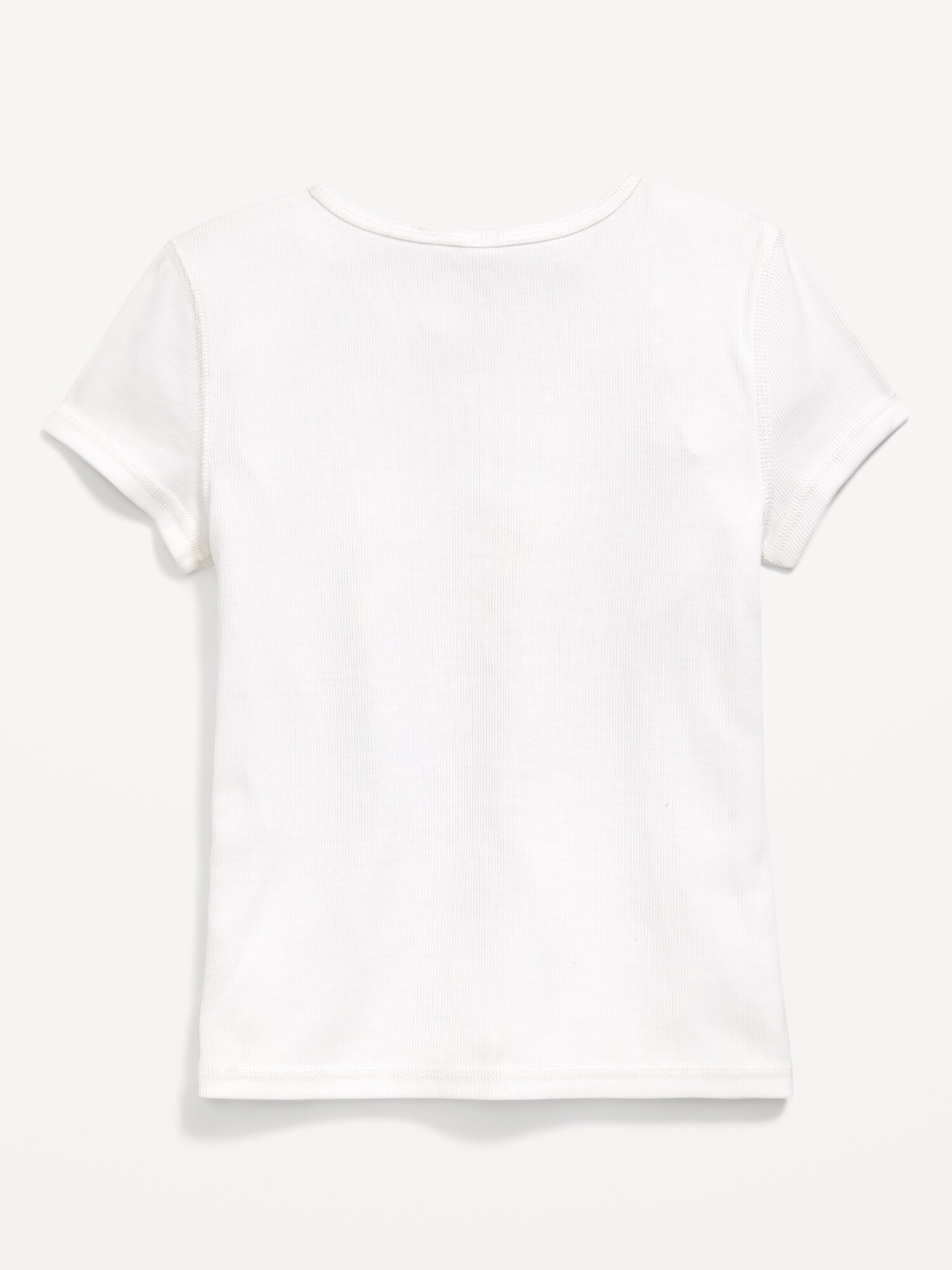 Футболка Old Navy Disney© Stitch & Angel Ribbed Graphic T-Shirt для девочек, цвет: Белый — фото 2