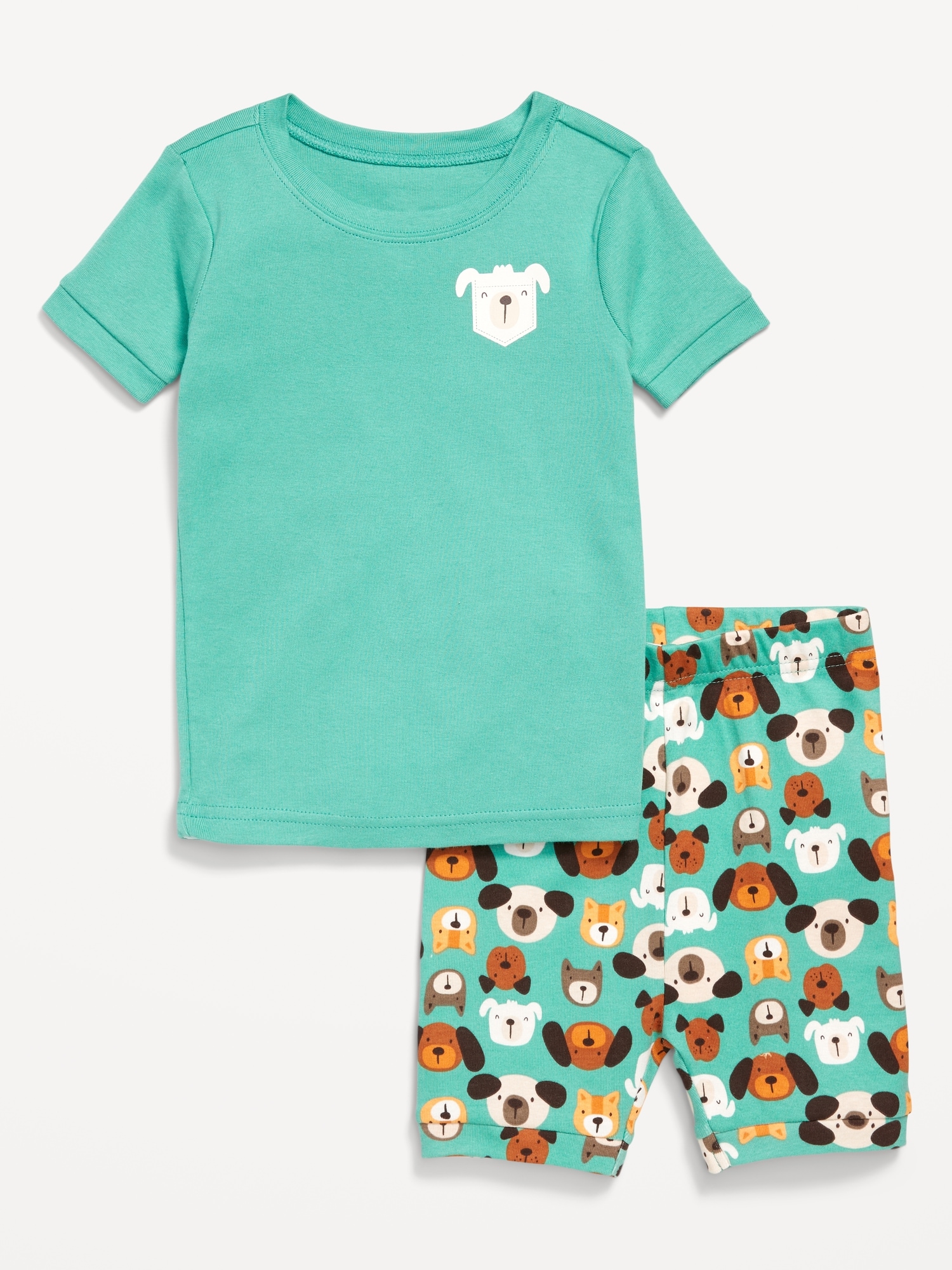 Snug-Fit Graphic Pajama Set for Toddler & Baby