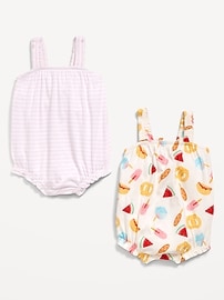 Image number 2 showing, Sleeveless One-Piece Romper 2-Pack for Baby
