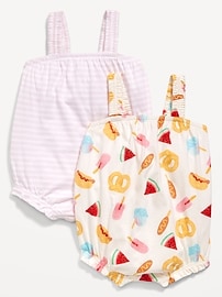 Image number 1 showing, Sleeveless One-Piece Romper 2-Pack for Baby