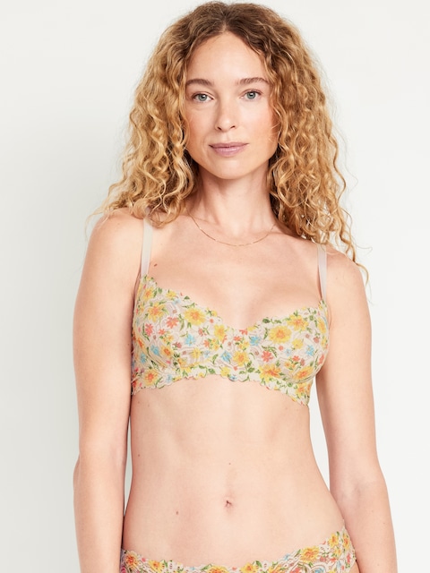Lace Balconette Bra - Sunflower