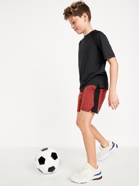 Above Knee StretchTech Performance Shorts for Boys - Carmine
