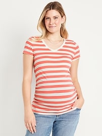 Image number 1 showing, Maternity V-Neck T-Shirt