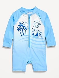 Image number 1 showing, Bluey™ Swim Rashguard Bodysuit for Baby