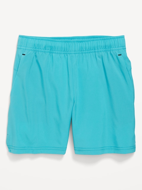 Above Knee StretchTech Performance Shorts for Boys - Electric Teal