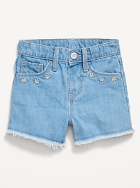 Image number 1 showing, Frayed-Hem Jean Shorts for Toddler Girls