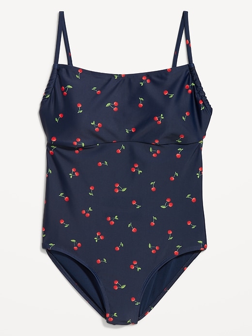 Image number 9 showing, Matte Cutout Back One-Piece Swimsuit