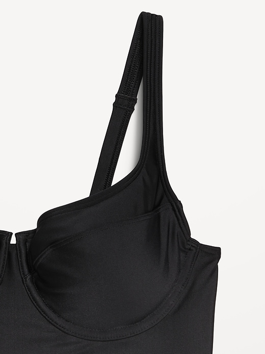 Image number 9 showing, Matte Longline Balconette Swim Top