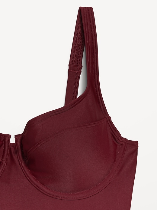 Image number 9 showing, Matte Longline Balconette Swim Top