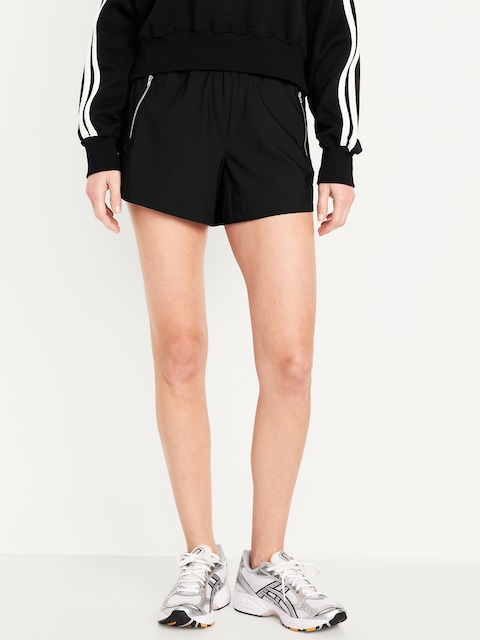 High-Waisted SleekTech Shorts -- 4-inch inseam
