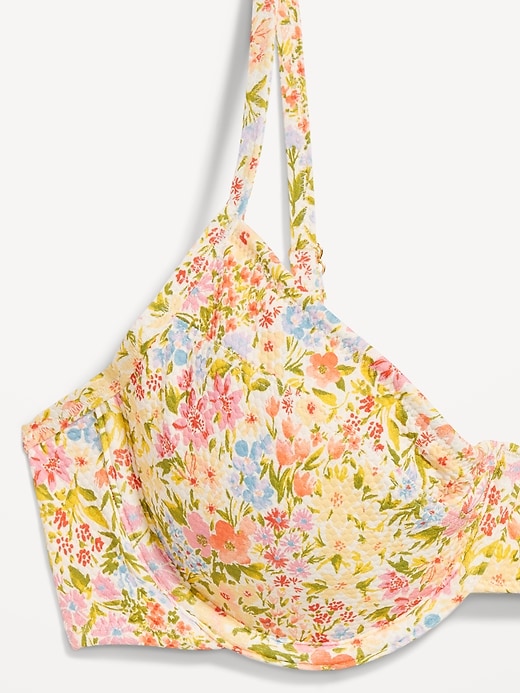 Image number 9 showing, Textured Underwire Balconette Swim Top