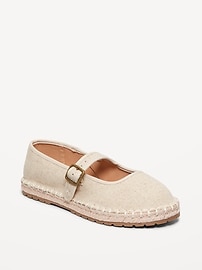Image number 1 showing, Mary-Jane Espadrille Flats for Girls