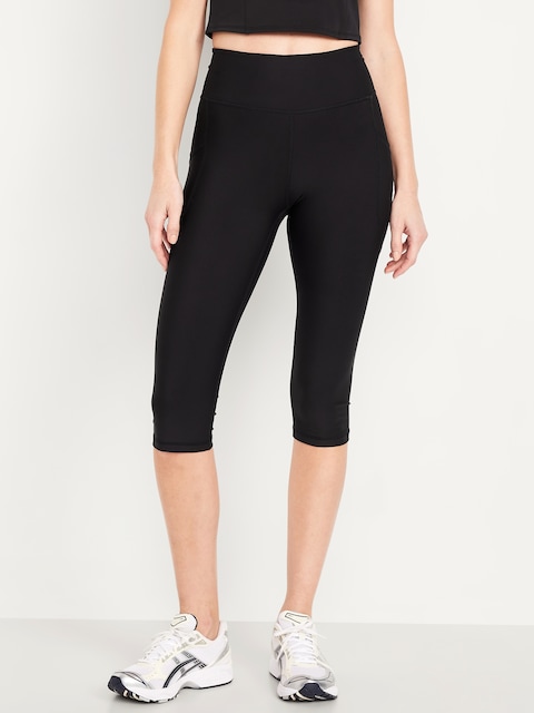 High-Waisted PowerSoft Capri Pocket Leggings