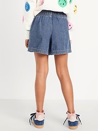 Image number 2 showing, High-Waisted Pull-On Jean Shorts for Girls