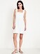 Square-Neck Linen-Blend Mini Dress - image 2