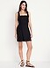 Square-Neck Linen-Blend Mini Dress - image 5