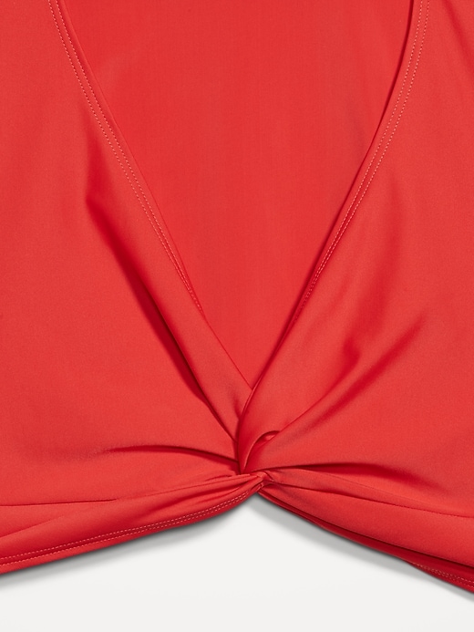 Image number 9 showing, Twist-Front Matte Rashguard Swim Top