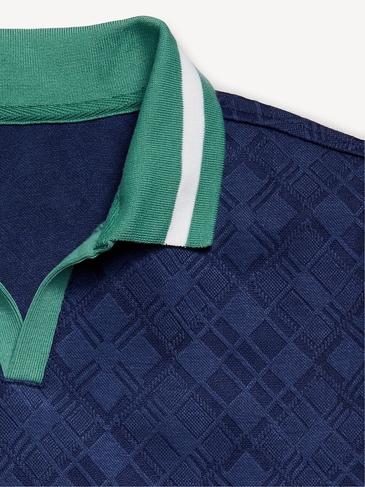 Image number 4 showing, Short-Sleeve Textured-Knit Collared Shirt for Boys