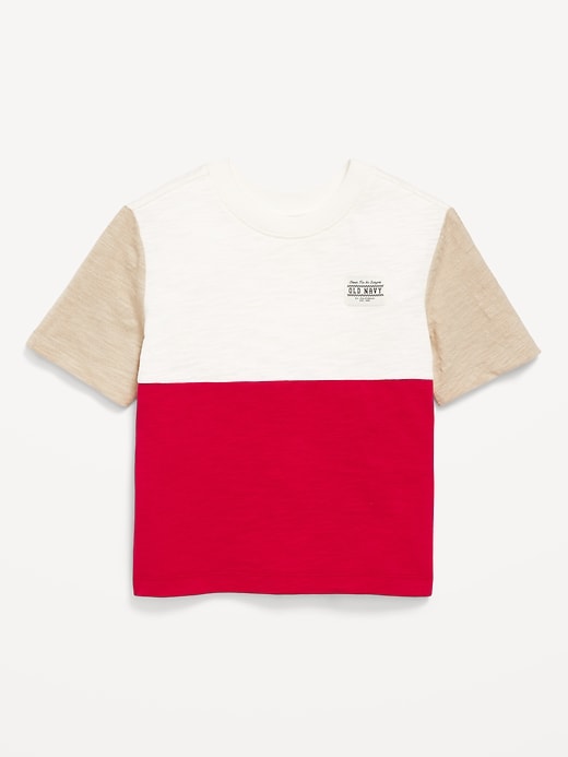 Image number 1 showing, Oversized Color-Block T-Shirt for Toddler Boys
