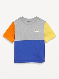 Image number 1 showing, Oversized Color-Block T-Shirt for Toddler Boys