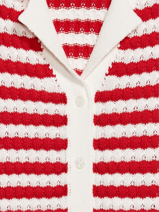 Image number 5 showing, Button-Down Crochet Sweater