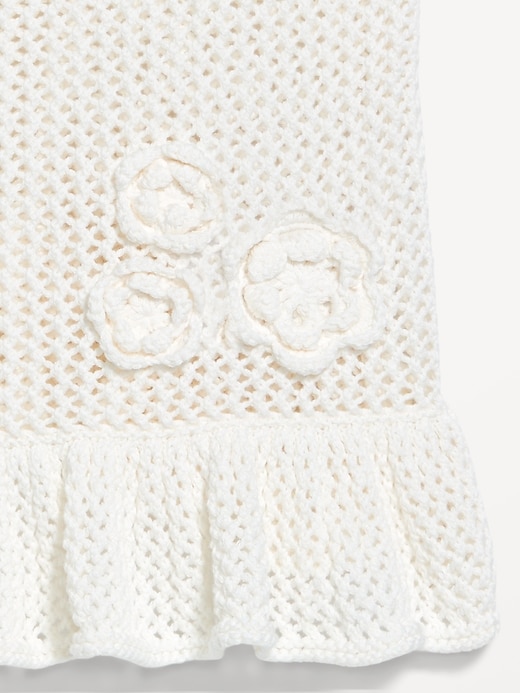 Image number 5 showing, Sleeveless Open-Stitch Peplum Sweater
