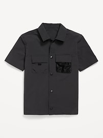 Image number 2 showing, Short-Sleeve Ripstop Pocket Shirt for Boys
