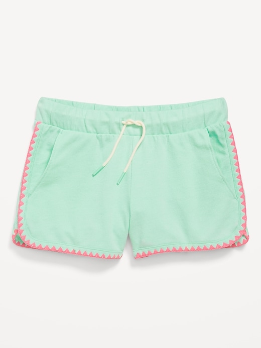 Image number 4 showing, Dolphin-Hem French-Terry Cheer Shorts for Girls