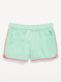 Image number 4 showing, Dolphin-Hem French-Terry Cheer Shorts for Girls