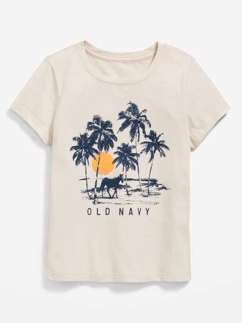 Short-Sleeve Logo-Graphic T-Shirt for Girls