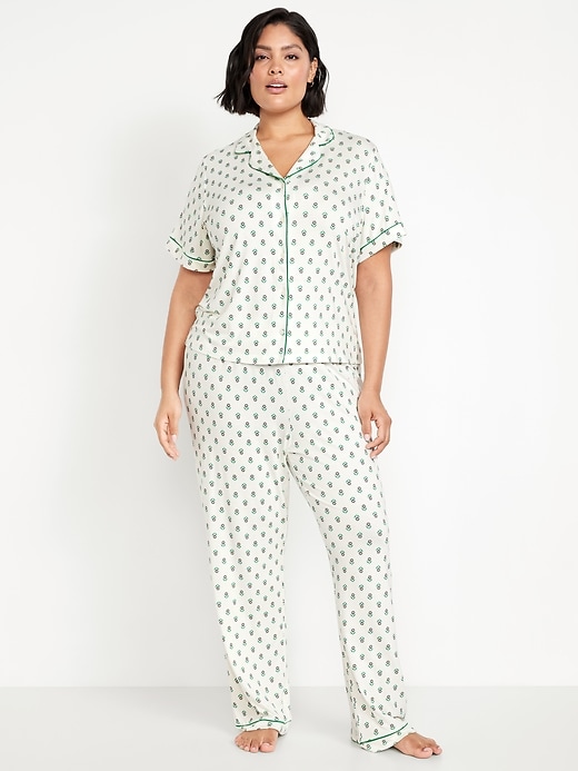 Image number 7 showing, Sunday Sleep Knit Jersey Pant Set