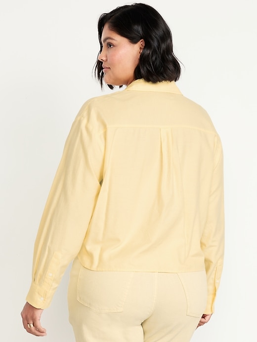 Image number 7 showing, Cropped Button-Down Oxford Shirt