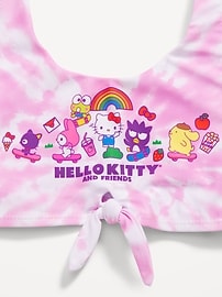 Image number 2 showing, Licensed Graphic Tie-Front Bikini Swim Set for Girls