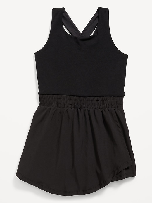 Image number 4 showing, PowerChill Criss-Cross Performance Shorts Bodysuit for Girls