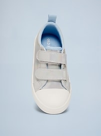 Image number 2 showing, Metallic Double Secure-Strap Sneakers for Toddler Girls
