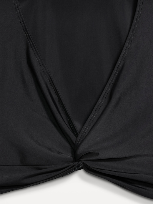 Image number 9 showing, Twist-Front Matte Rashguard Swim Top