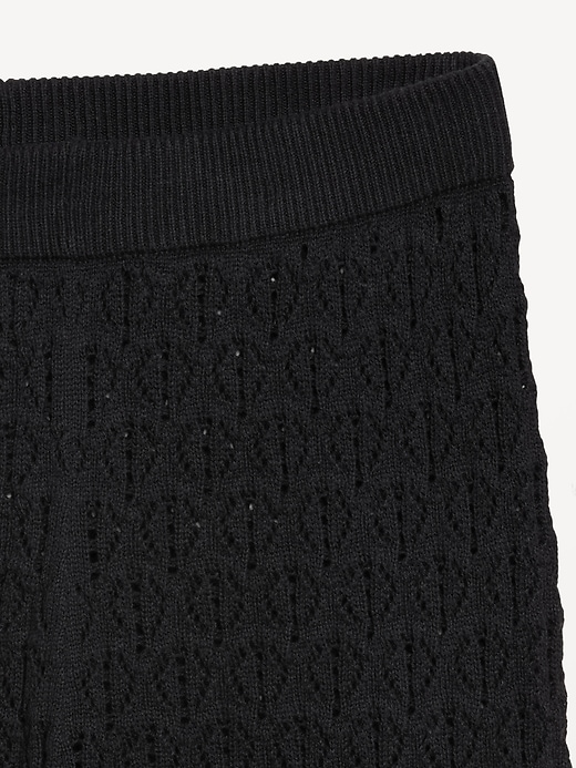 Image number 6 showing, High-Waisted Crochet Flare Pants
