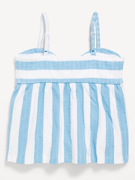 Image number 3 showing, Sleeveless Pucker Tank Top for Girls